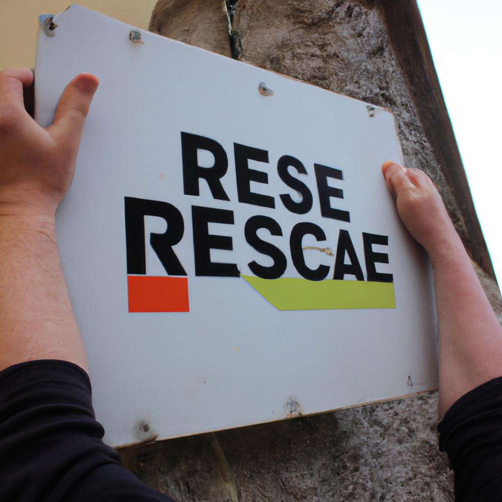 Person holding cat rescue sign